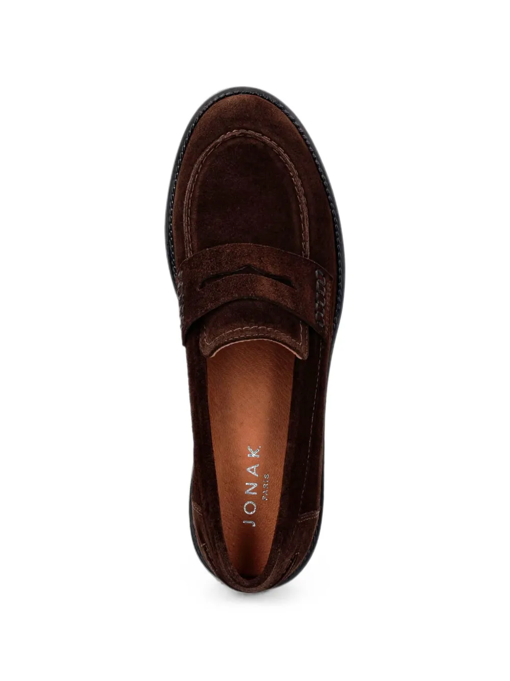 JONAK PARIS Mirna suède slip-on loafers Bruin