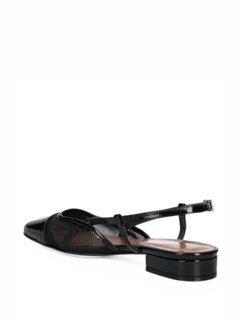 JONAK PARIS patent mesh heeled pump 