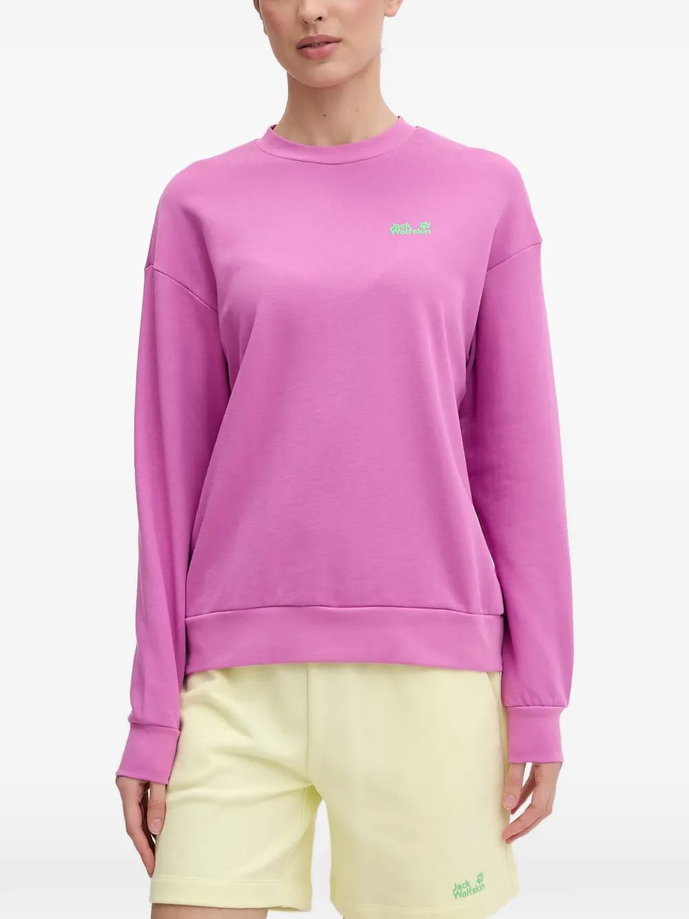 JACK WOLFSKIN Celebrate The Paw sweatshirt - Rosa