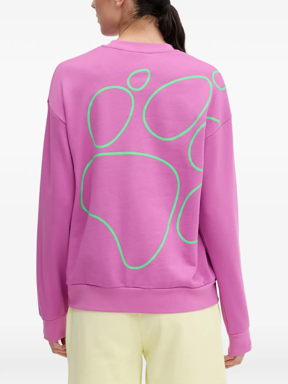 JACK WOLFSKIN Celebrate The Paw sweater Roze