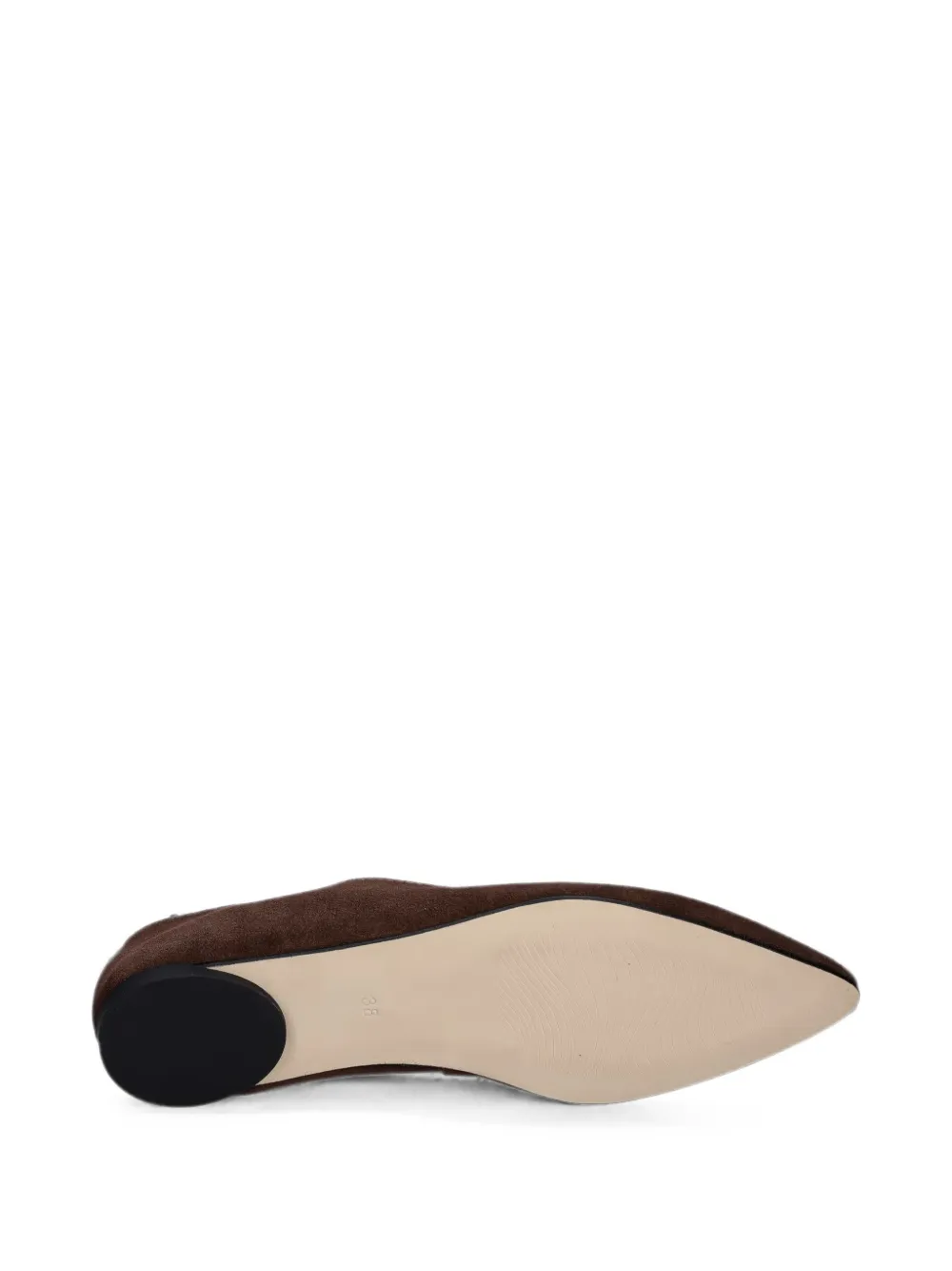JONAK PARIS Noemie pointed-toe suede ballet flats Bruin