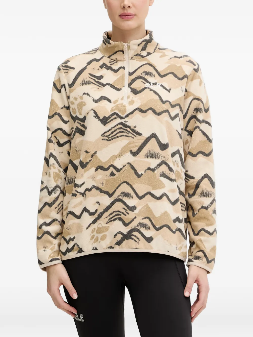 JACK WOLFSKIN Paw Era 100 sweatshirt - Toni neutri