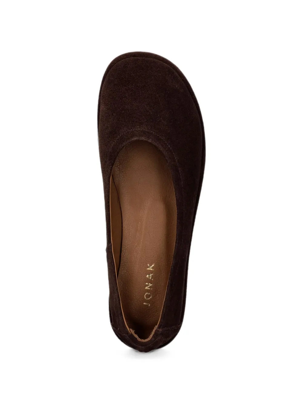 JONAK PARIS Janice suede ballet flats Bruin