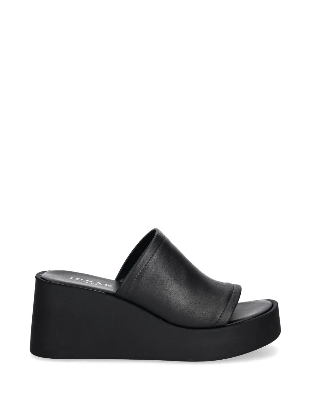 JONAK PARIS Eugene sandalen met plateauzool en sleehak Zwart