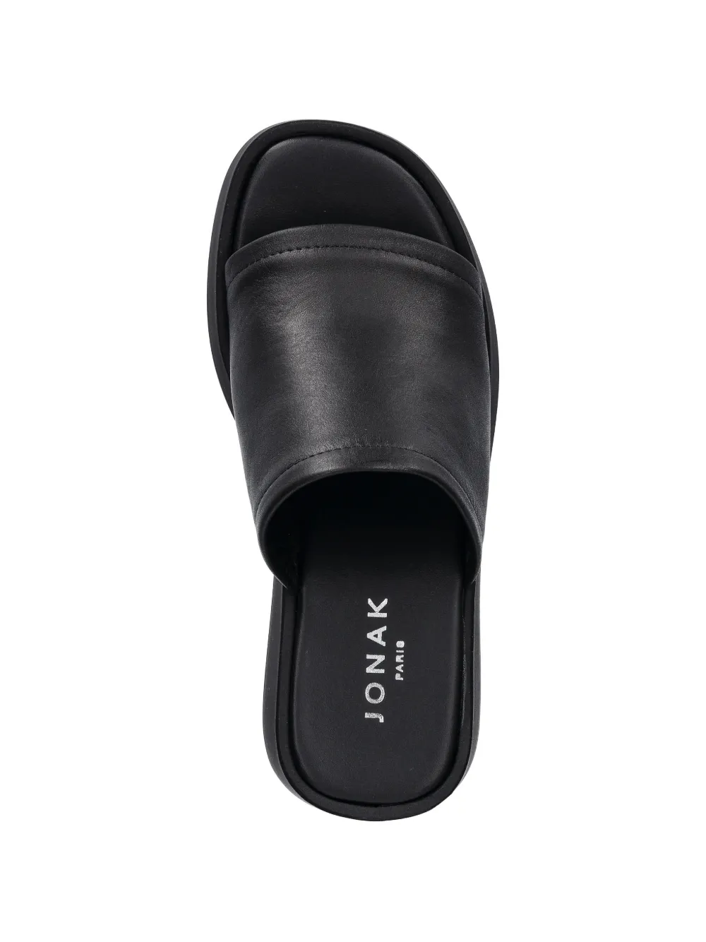 JONAK PARIS Eugene sandalen met plateauzool en sleehak Zwart