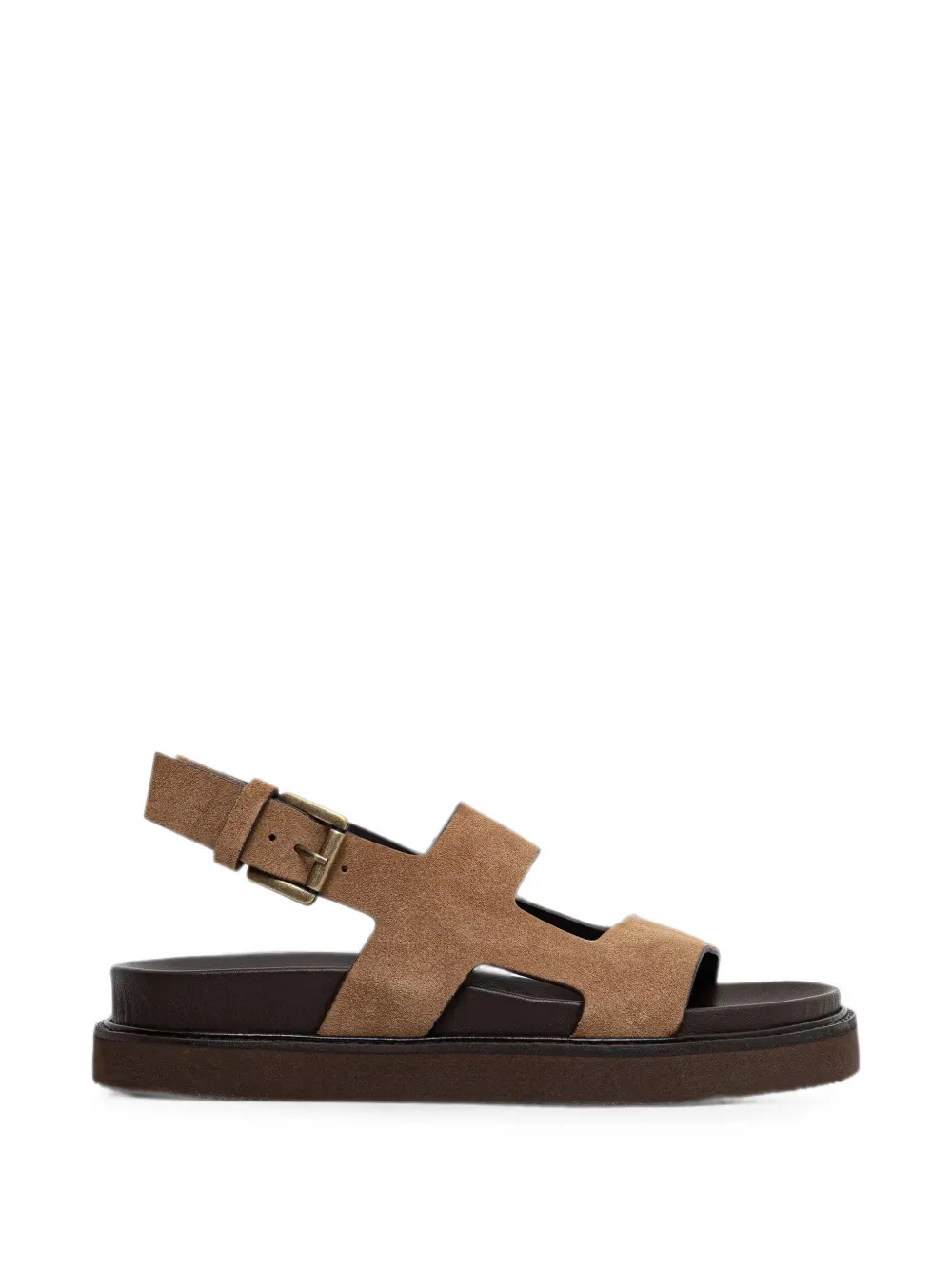 JONAK PARIS Lagune suède sandalen met gespsluiting Beige