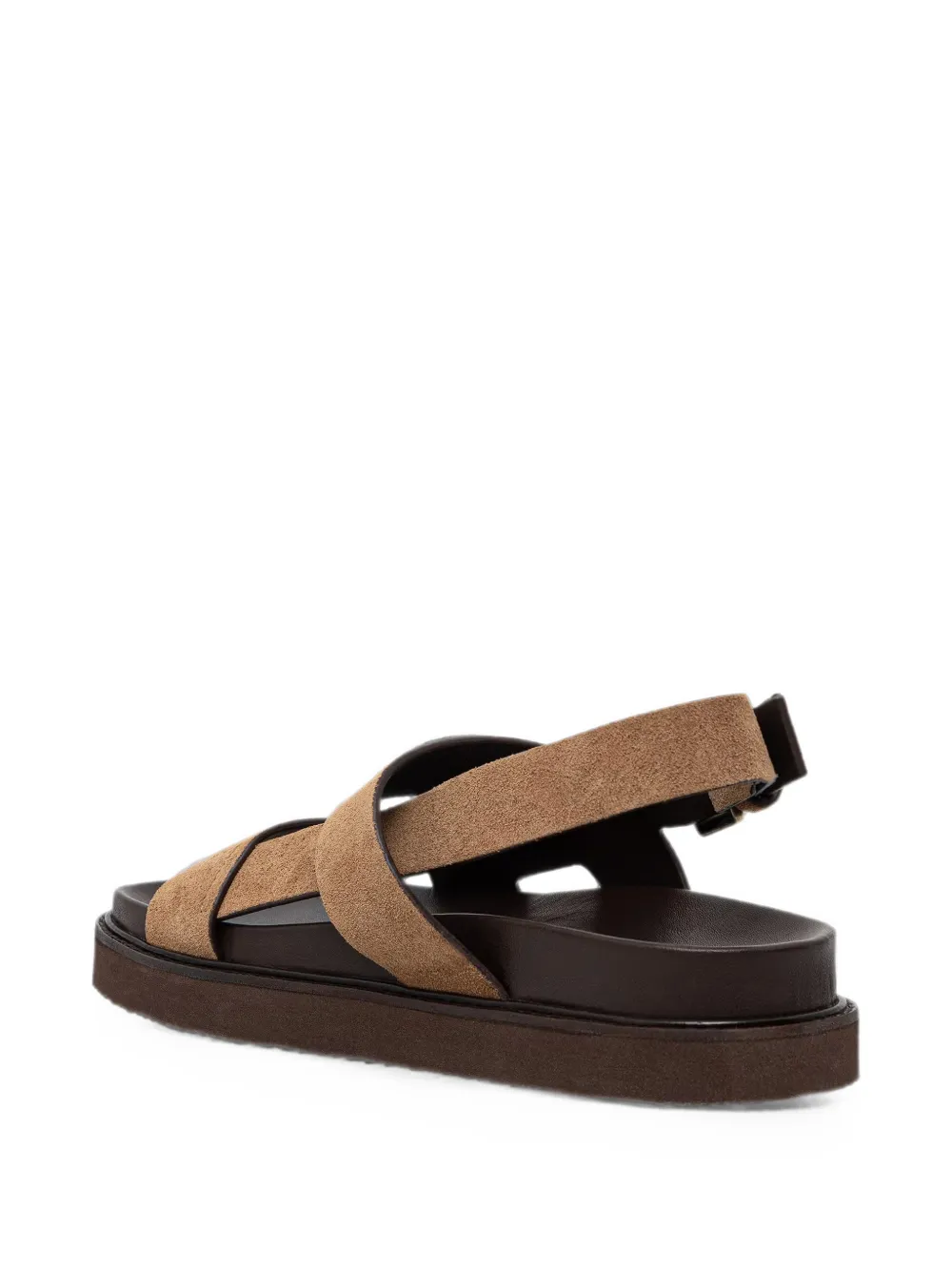 JONAK PARIS Lagune suède sandalen met gespsluiting Beige