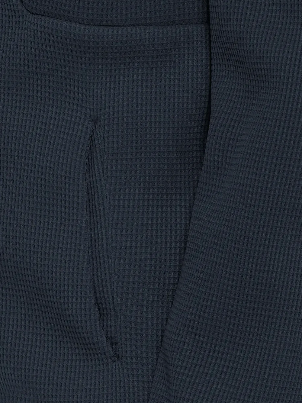 JACK WOLFSKIN Actamicrid Midplayer waffle-knit hooded jacket Blauw