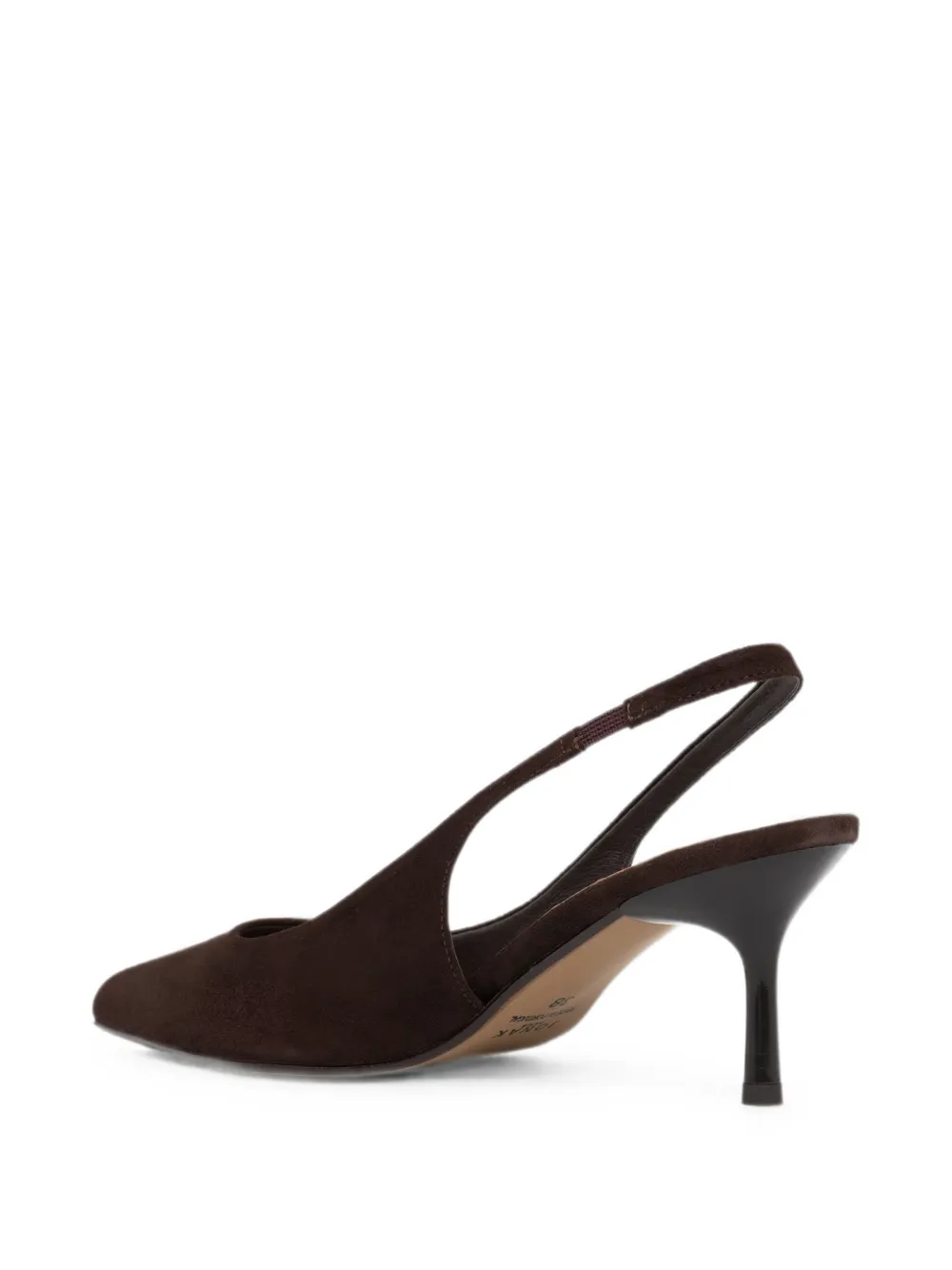 JONAK PARIS Diamantine slingback pumps met puntige neus Bruin