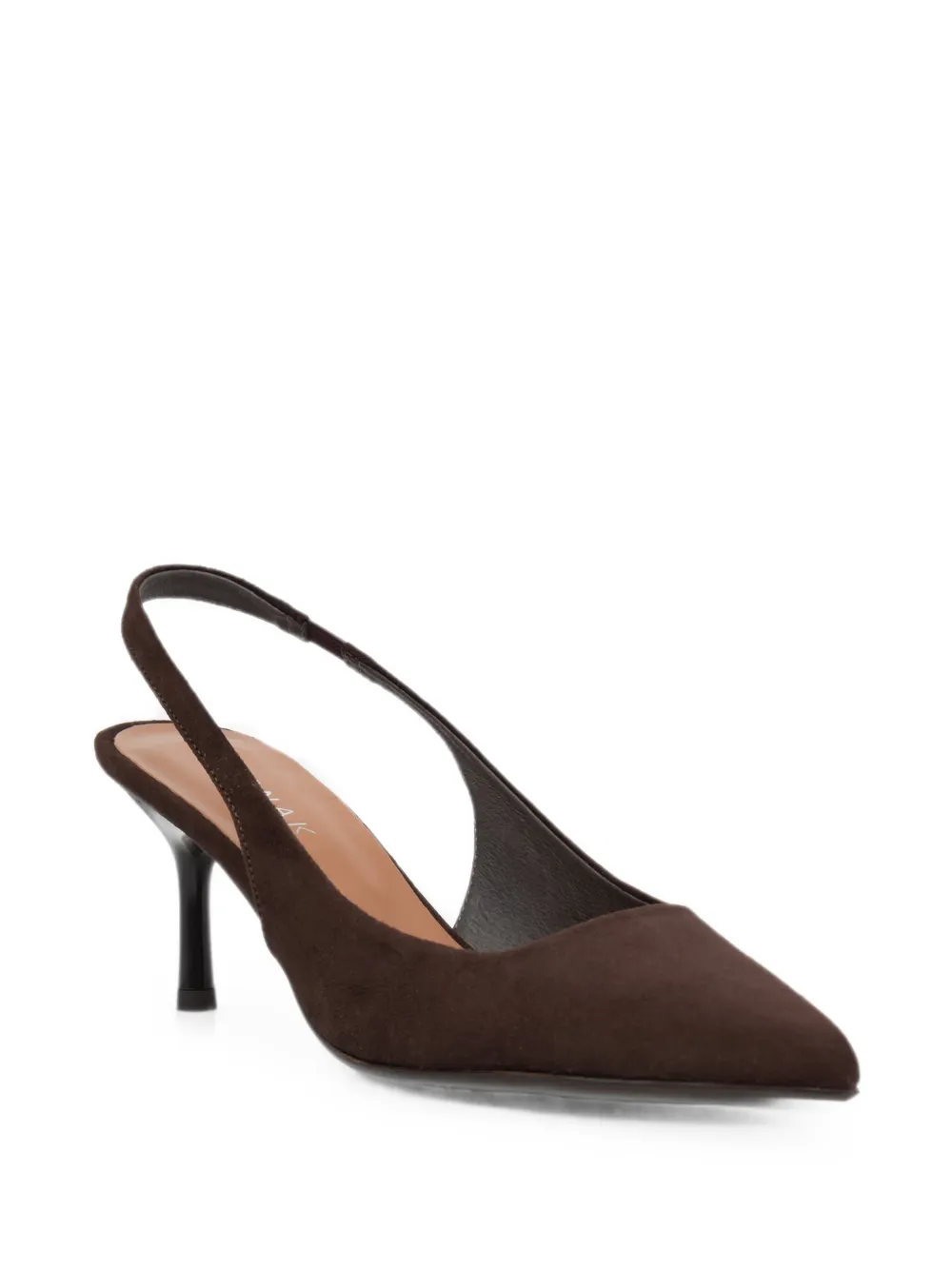 JONAK PARIS Diamantine slingback pumps met puntige neus Bruin