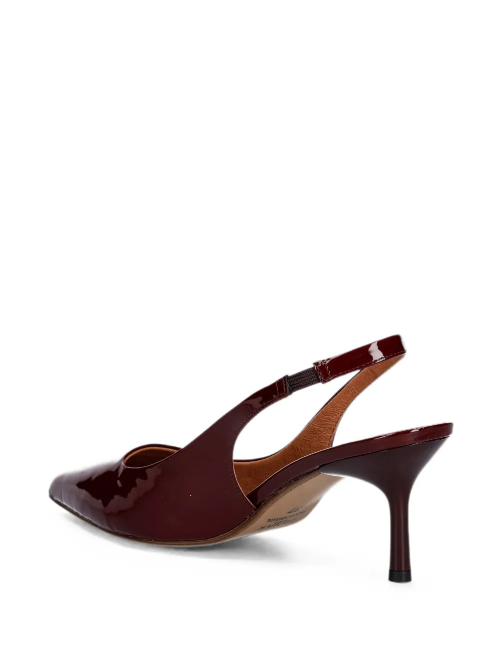 JONAK PARIS Diamantine lakleren slingback pumps Rood