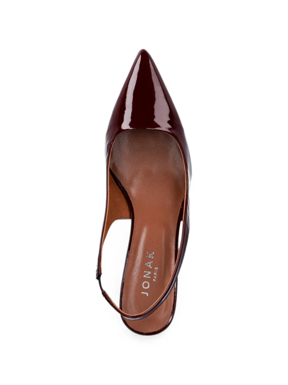 JONAK PARIS Diamantine lakleren slingback pumps Rood