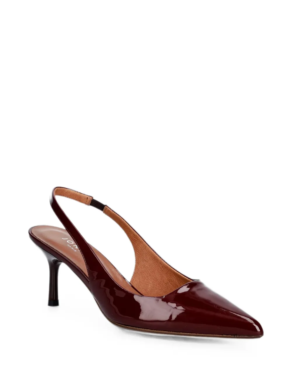 JONAK PARIS Diamantine lakleren slingback pumps Rood
