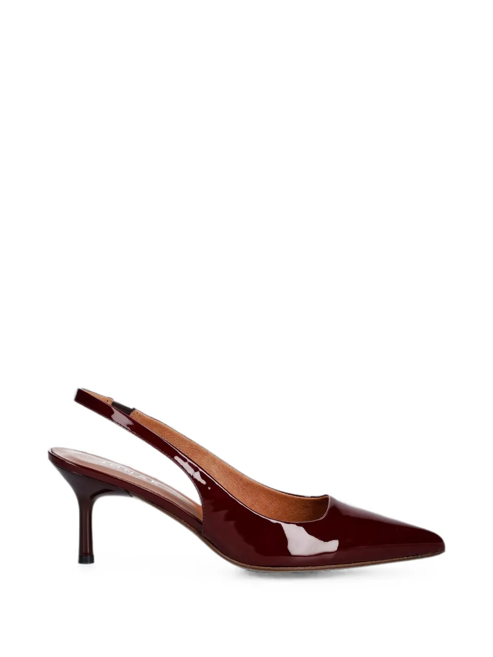 JONAK PARIS Diamantine lakleren slingback pumps Rood