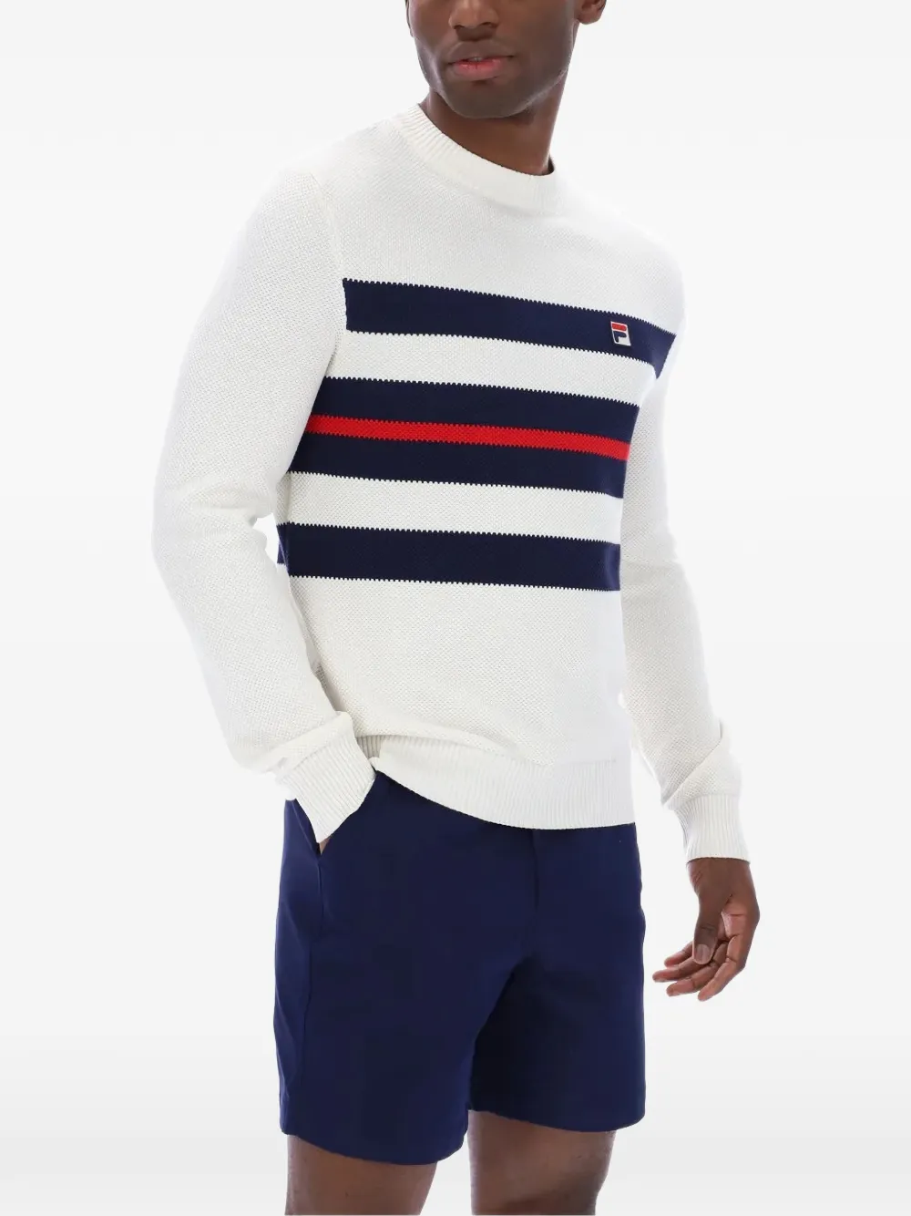 Fila Giuseppe katoenen sweater Wit