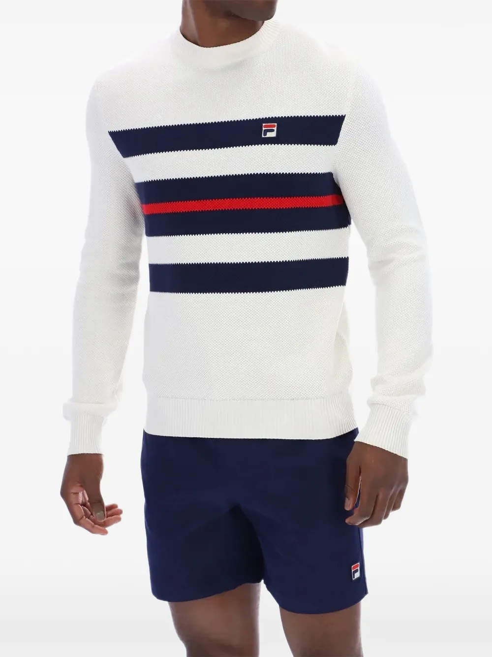 Fila Giuseppe katoenen sweater Wit