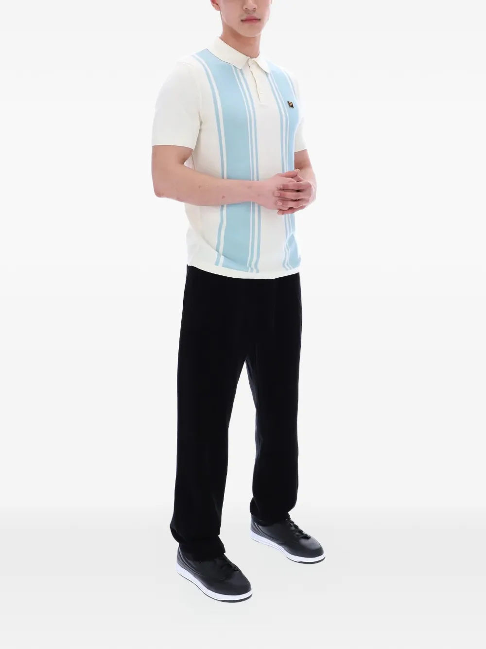 Fila Buddy poloshirt met logopatch Wit