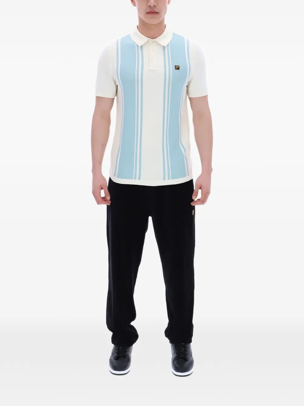 Fila Buddy poloshirt met logopatch Wit