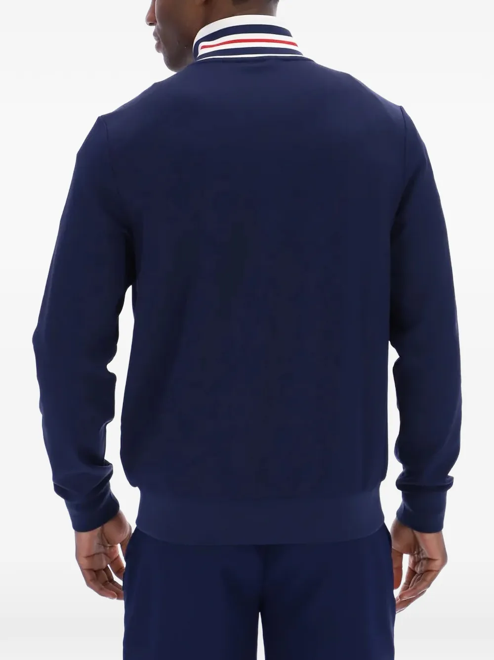 Fila Federico trainingsjack met gestreepte kraag Blauw