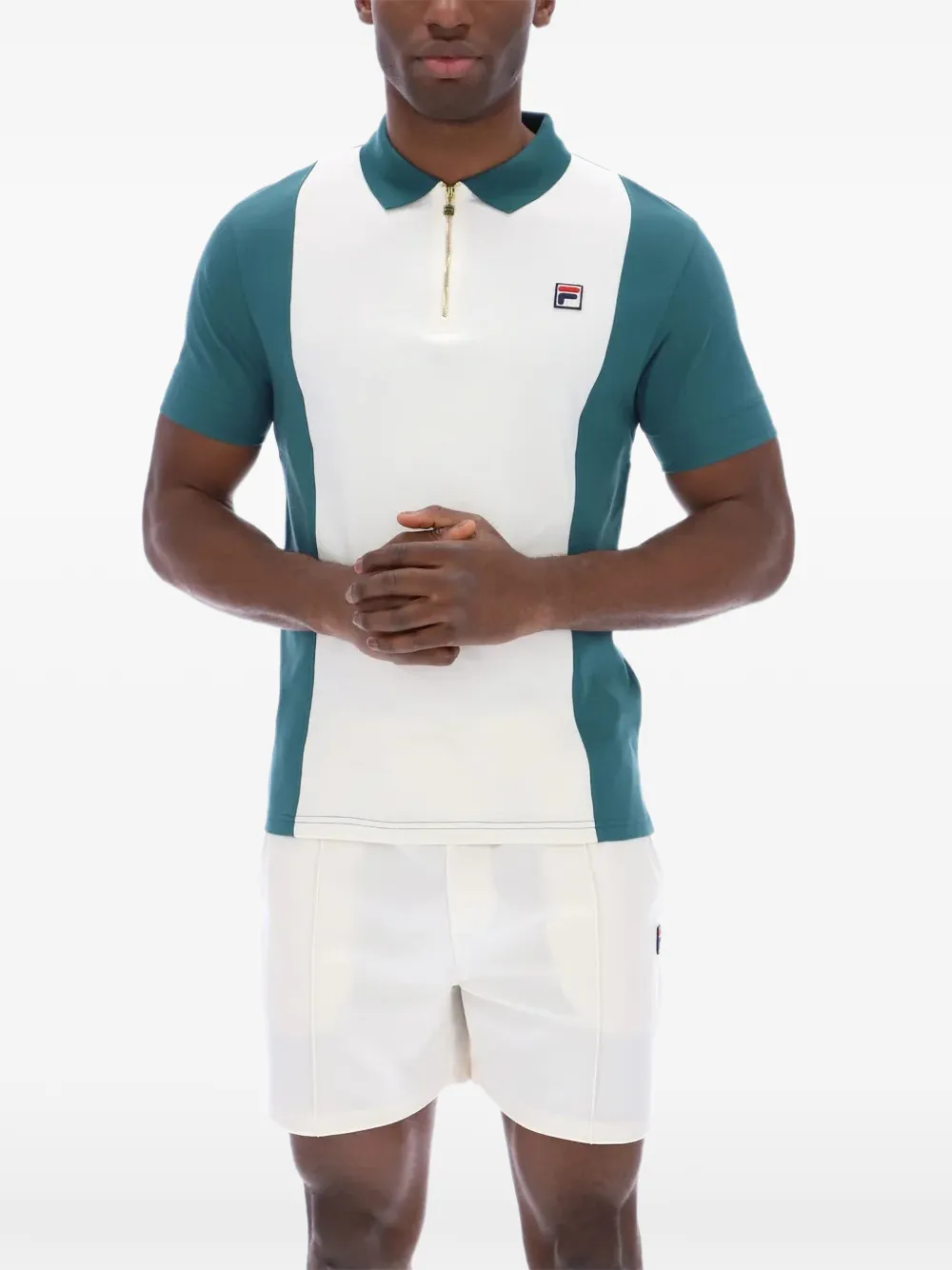 Fila Pierro poloshirt met rits Wit