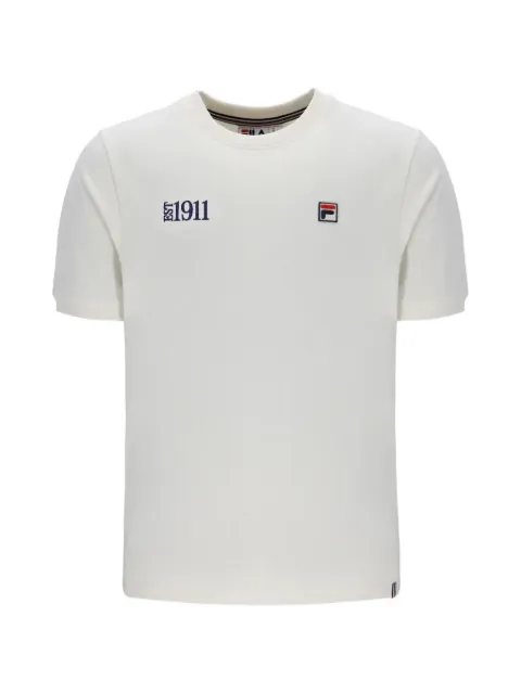 Fila Silvio logo-patch embroidered-slogan t-shirt
