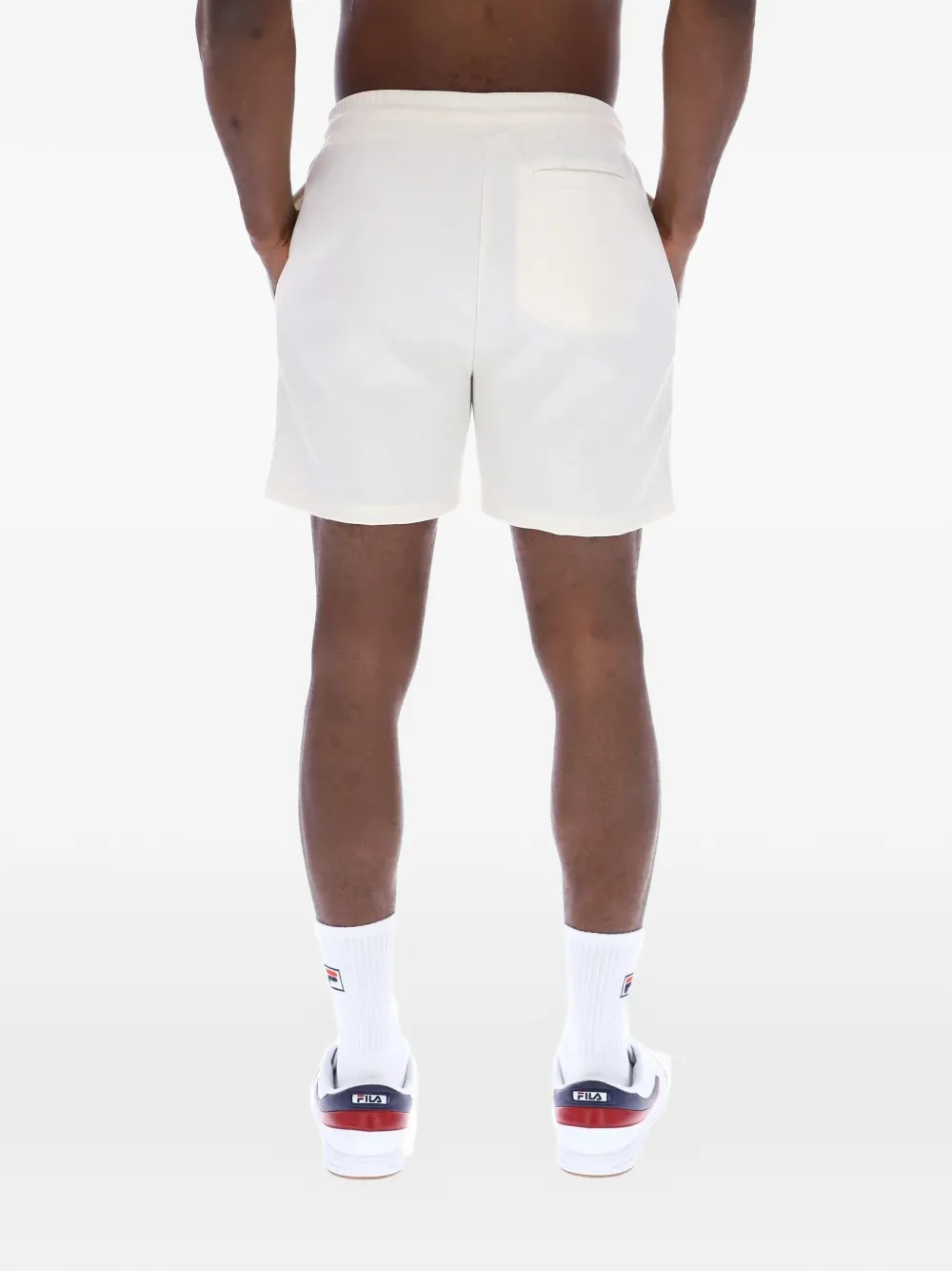 Fila Trainingsshorts met trekkoord en logopatch Wit