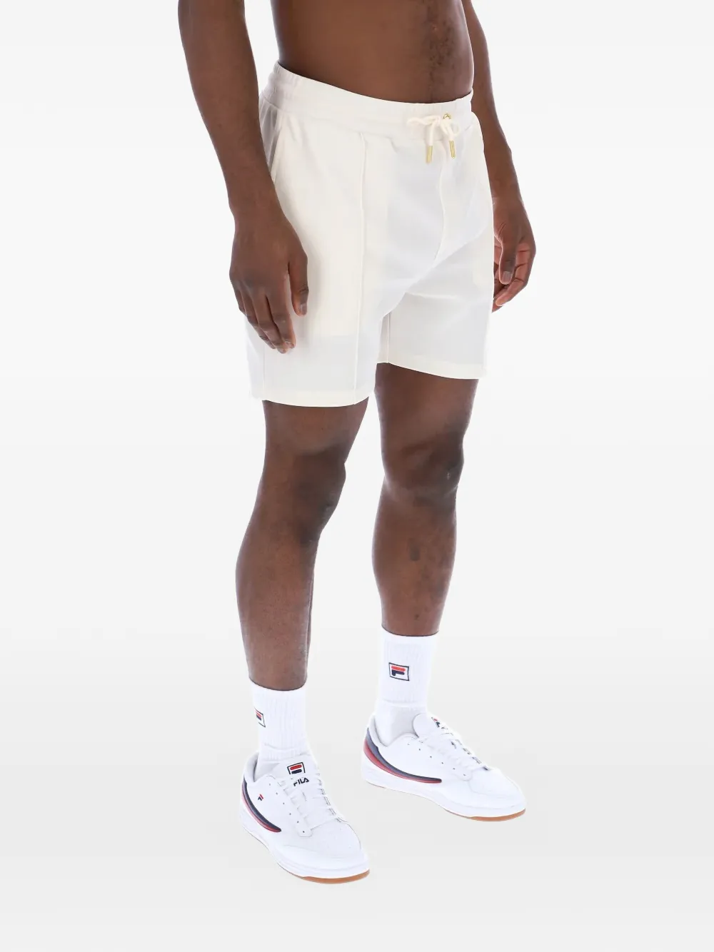 Fila Trainingsshorts met trekkoord en logopatch Wit