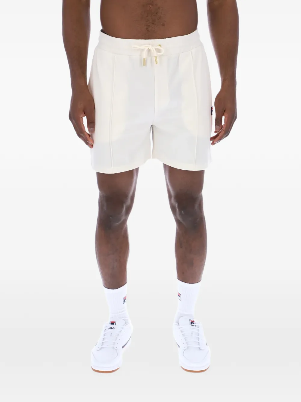 Fila Trainingsshorts met trekkoord en logopatch Wit