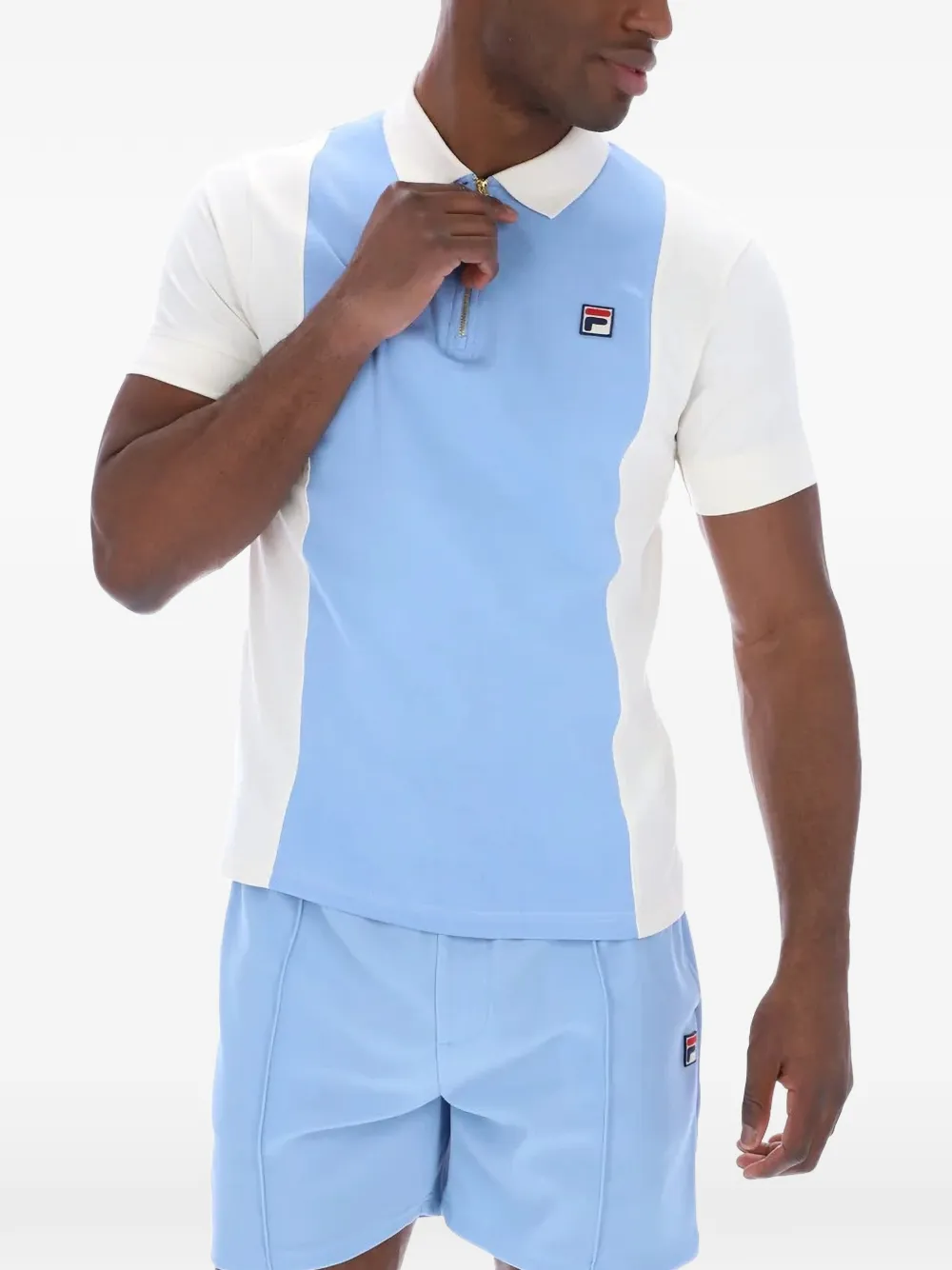 Fila Pierro poloshirt met rits Blauw