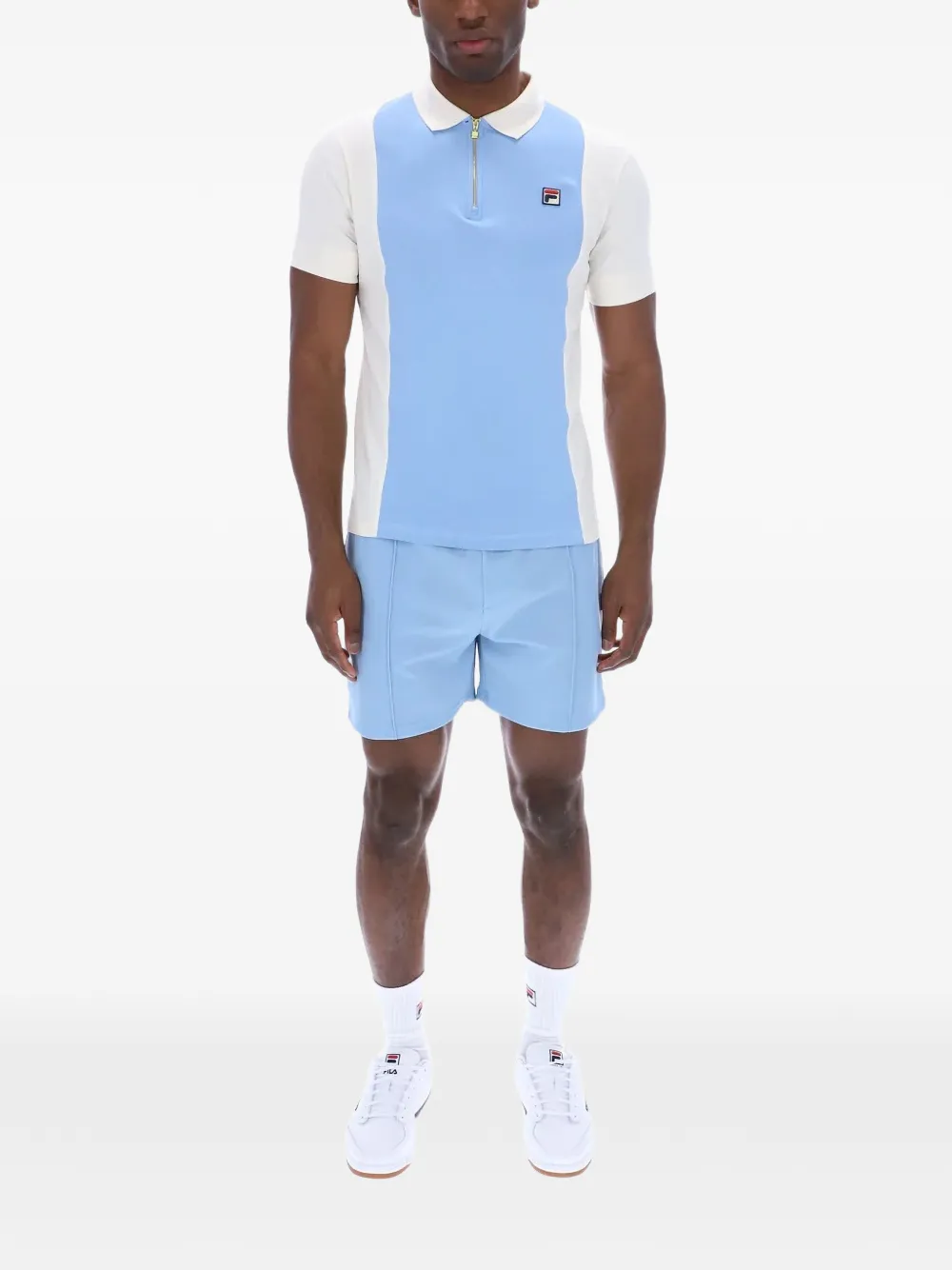 Fila Pierro poloshirt met rits Blauw