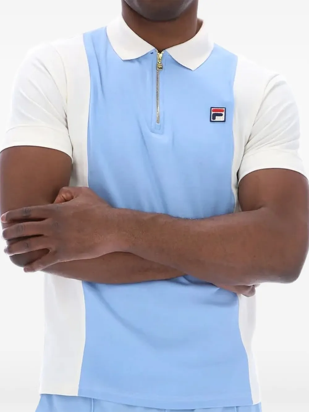 Fila Pierro poloshirt met rits Blauw