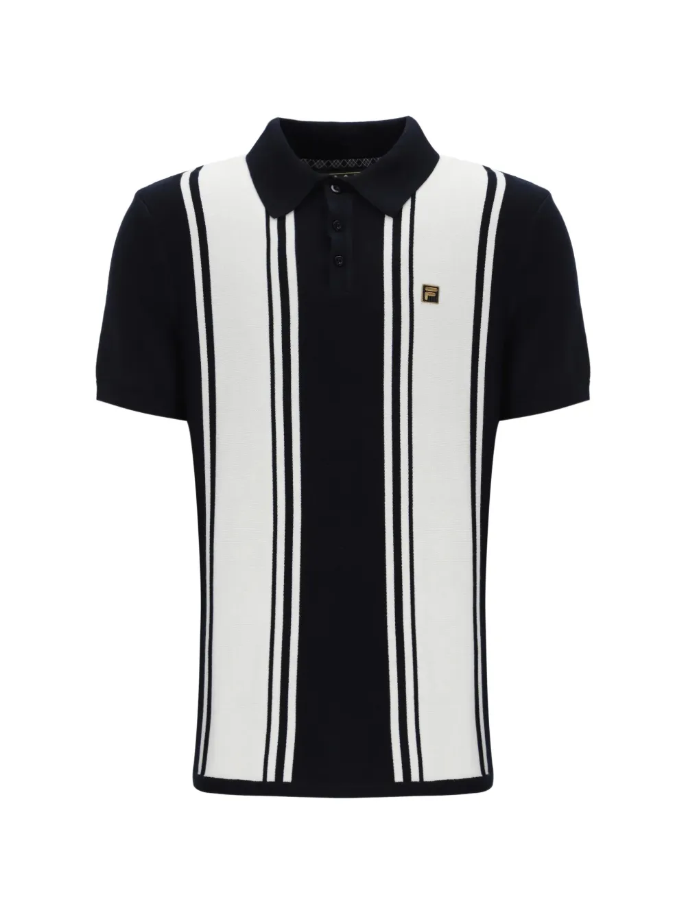 Fila Buddy Bowling vertical-stripe polo shirt - Nero