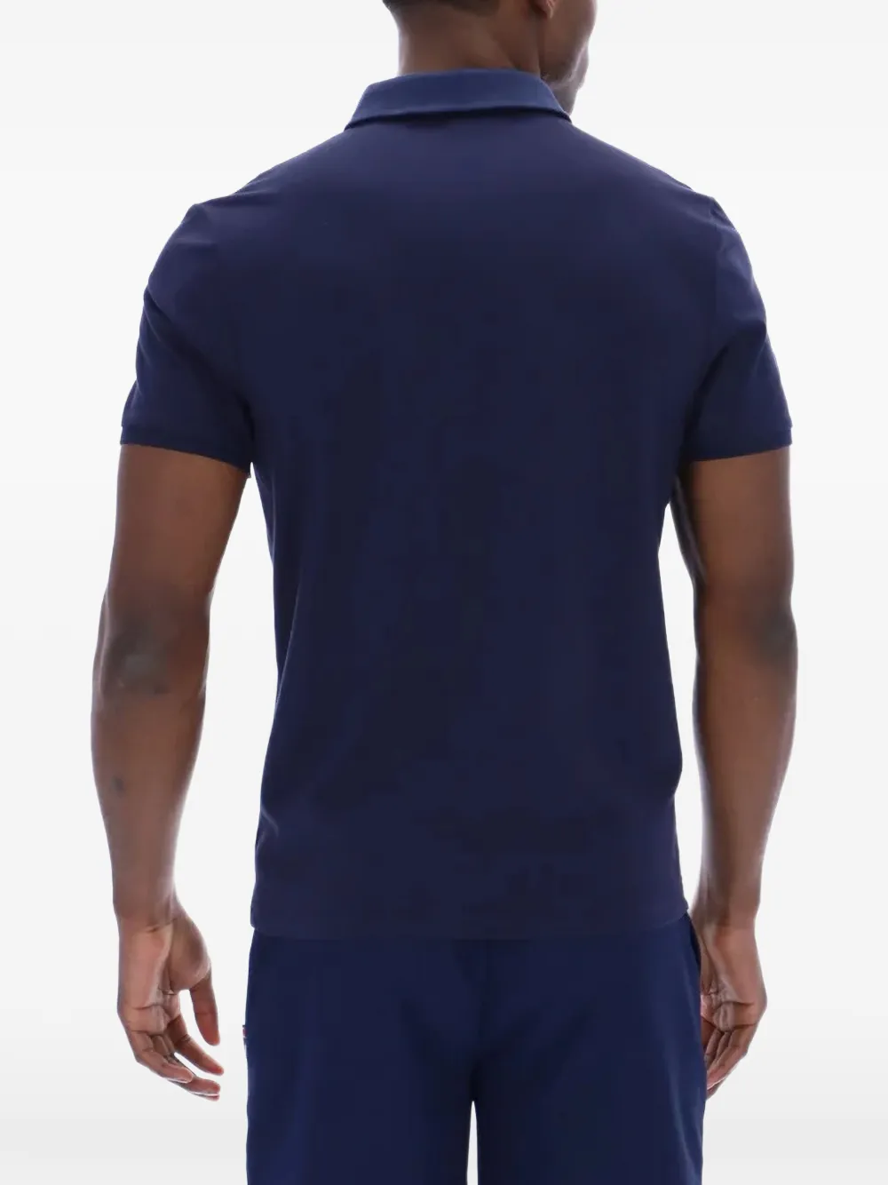 Fila Ettore poloshirt met logopatch en rits Blauw