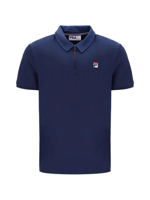 Fila Ettore logo-patch zip-fastening polo shirt