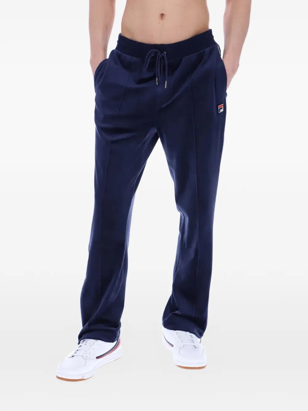 Fila Fio Velour trainingsbroek met trekkoord Blauw