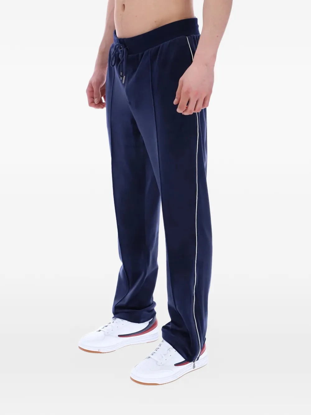 Fila Fio Velour trainingsbroek met trekkoord Blauw
