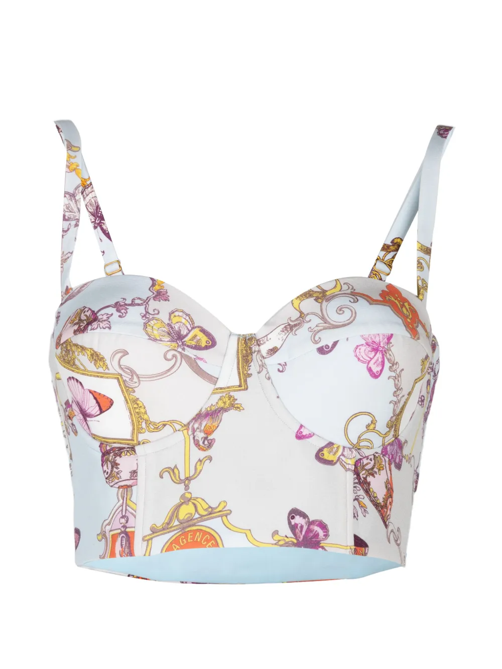 L'Agence Sonya crop top - Blu