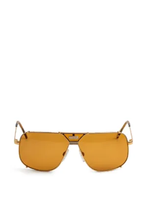 Cazal Rimless oval-frame Sunglasses | Gold | FARFETCH SG
