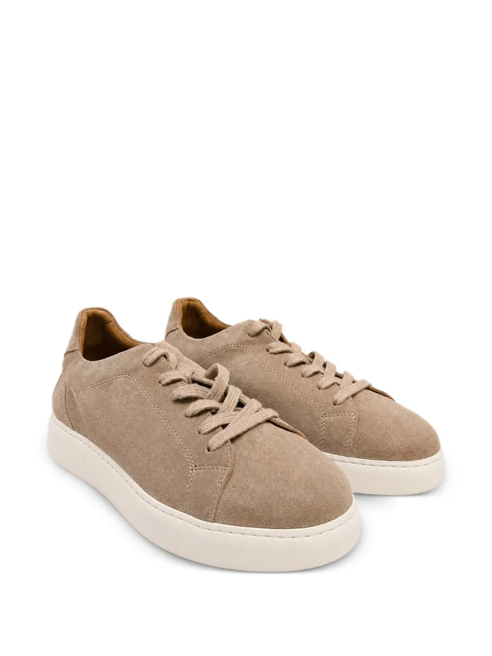 Poche Paris suede lace-up sneakers - Toni neutri