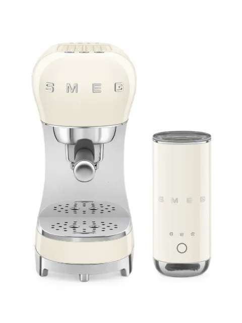 Smeg Anni 50 espresso machine and milk frother (33cm x 14.9cm x 32.9cm)