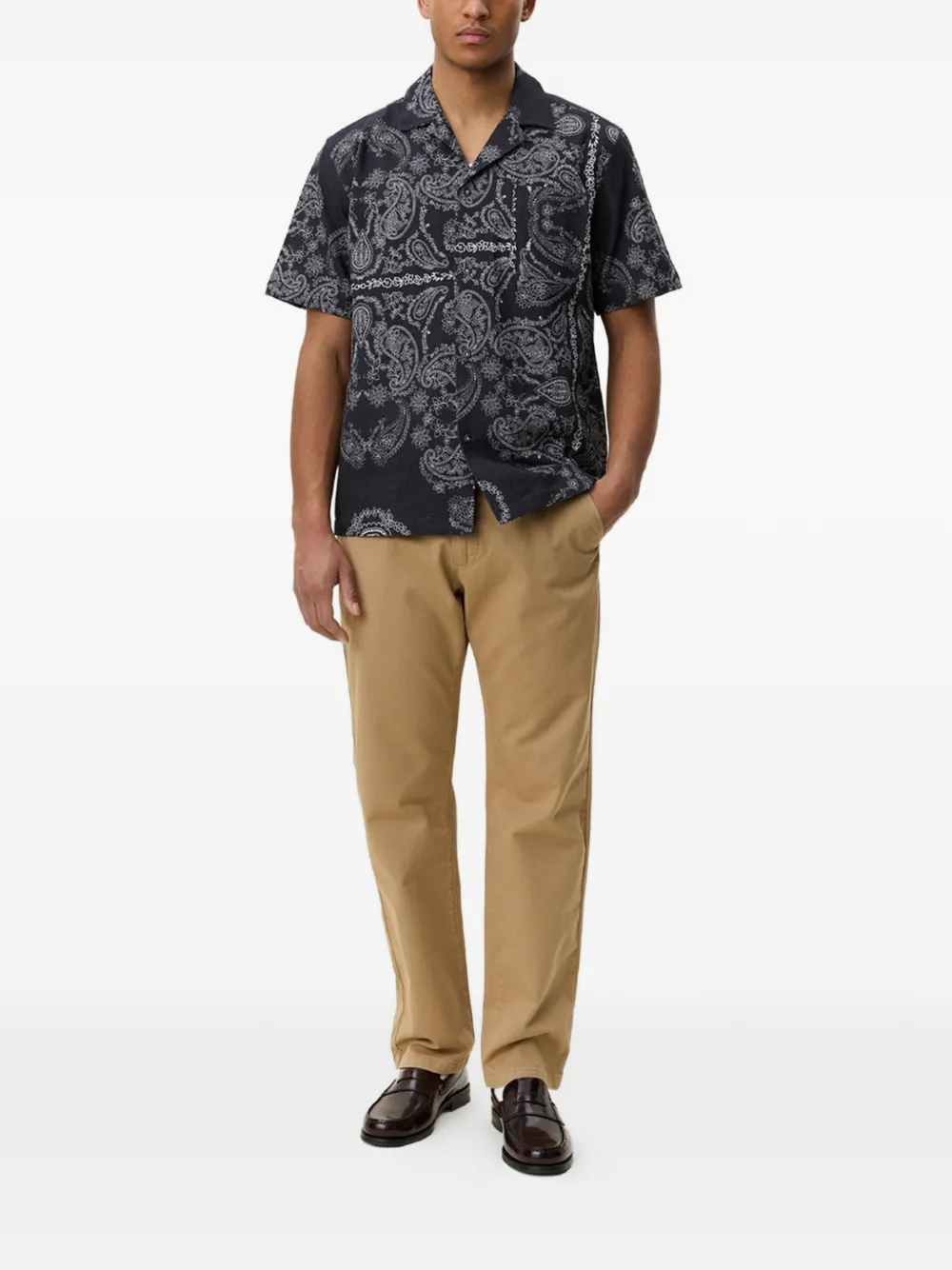 Les Deux Overhemd met paisley-print Zwart
