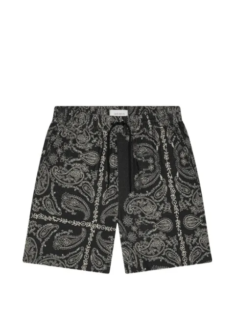 Les Deux pantalones cortos con motivo de cachemira