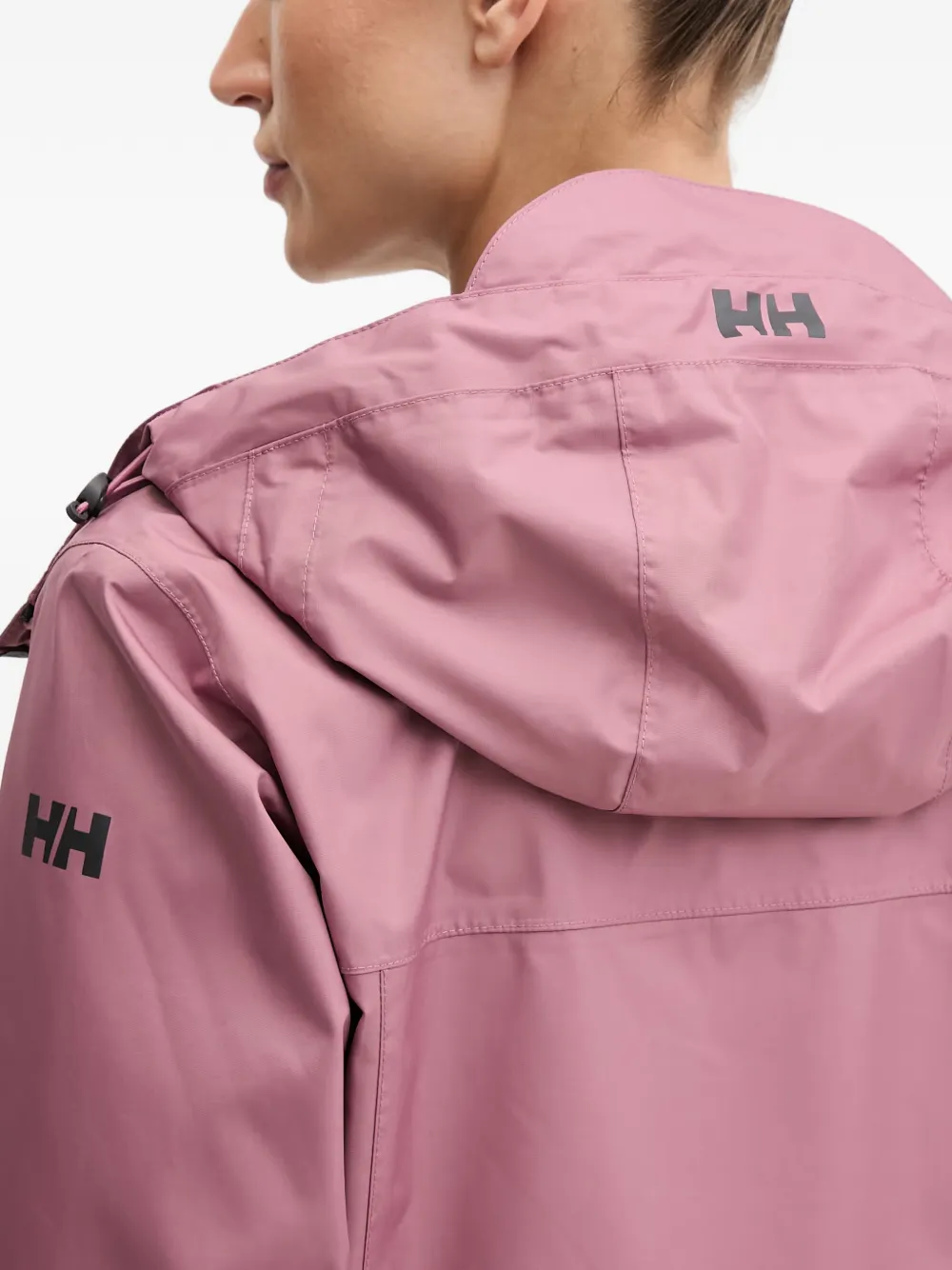 Helly Hansen Westport jas met capuchon en logoprint Roze
