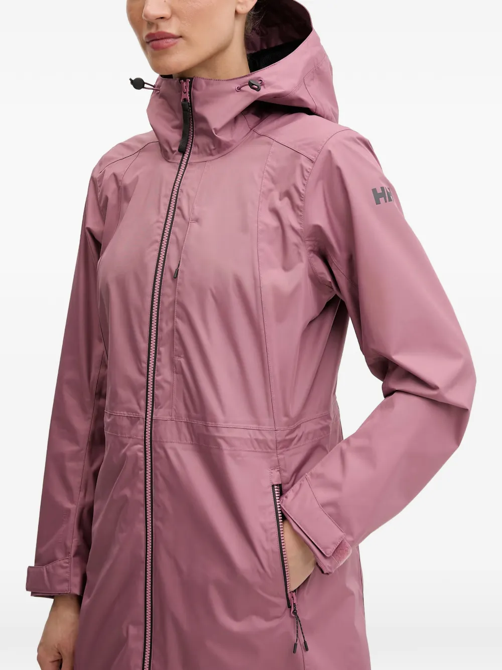 Helly Hansen Westport jas met capuchon en logoprint Roze