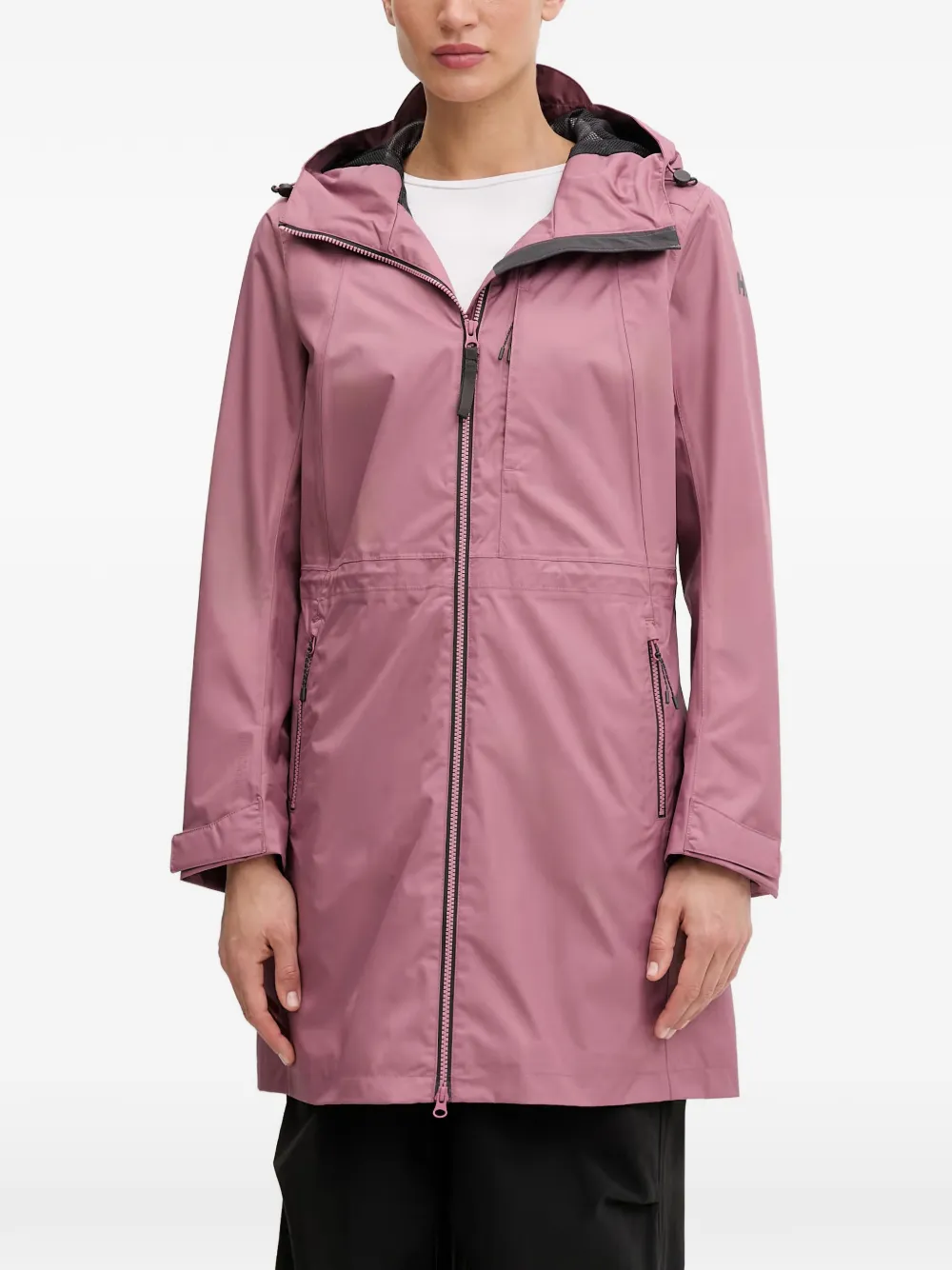 Helly Hansen Westport jas met capuchon en logoprint Roze