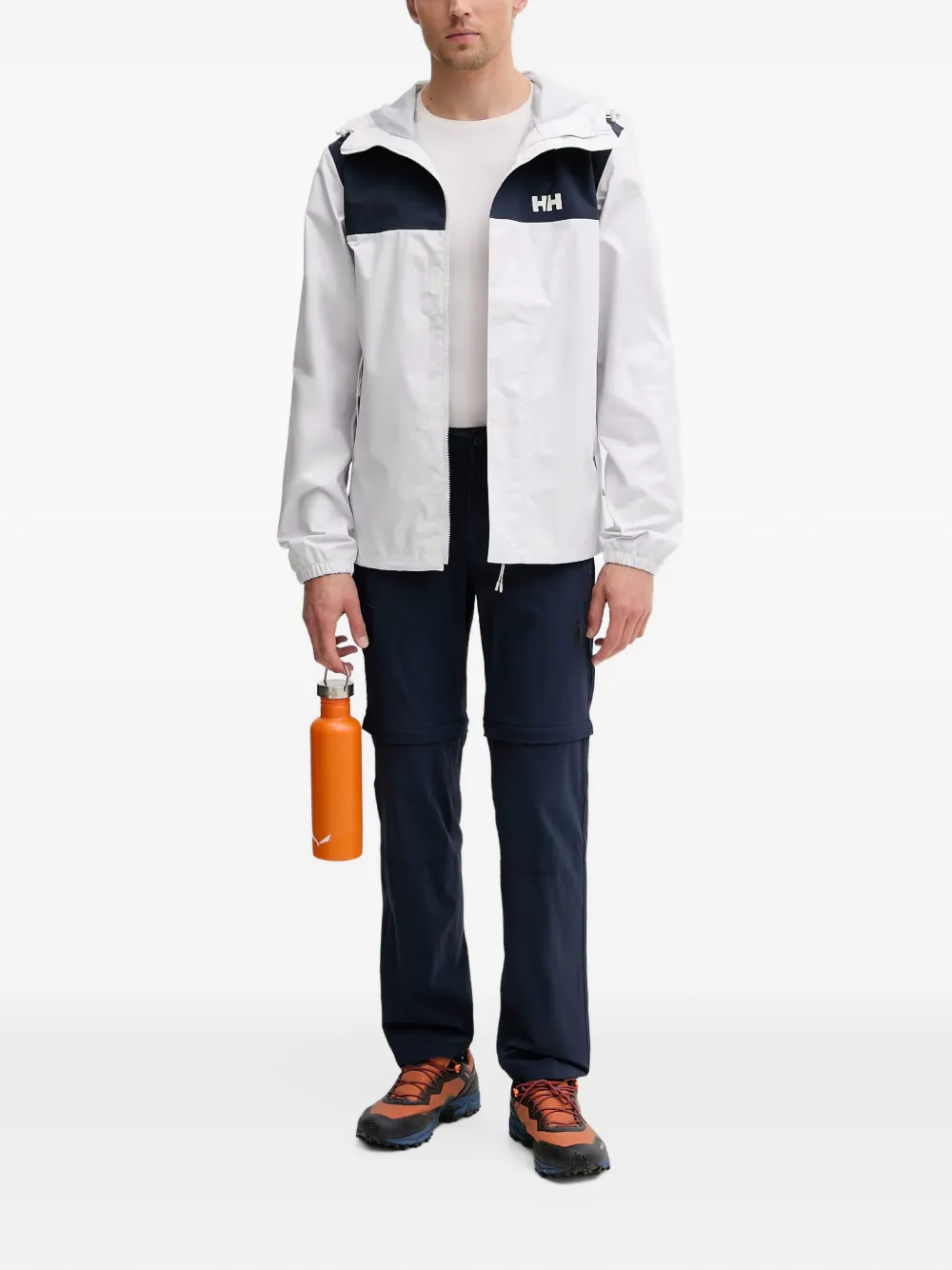 Helly Hansen Vancouver jack met colourblocking en logoprint Wit