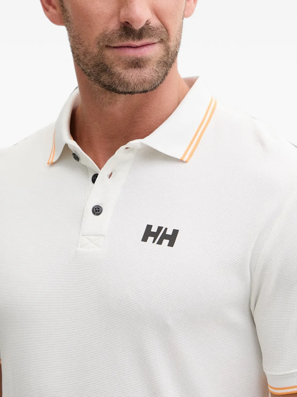 Helly Hansen Kos piqué poloshirt met logoprint Beige