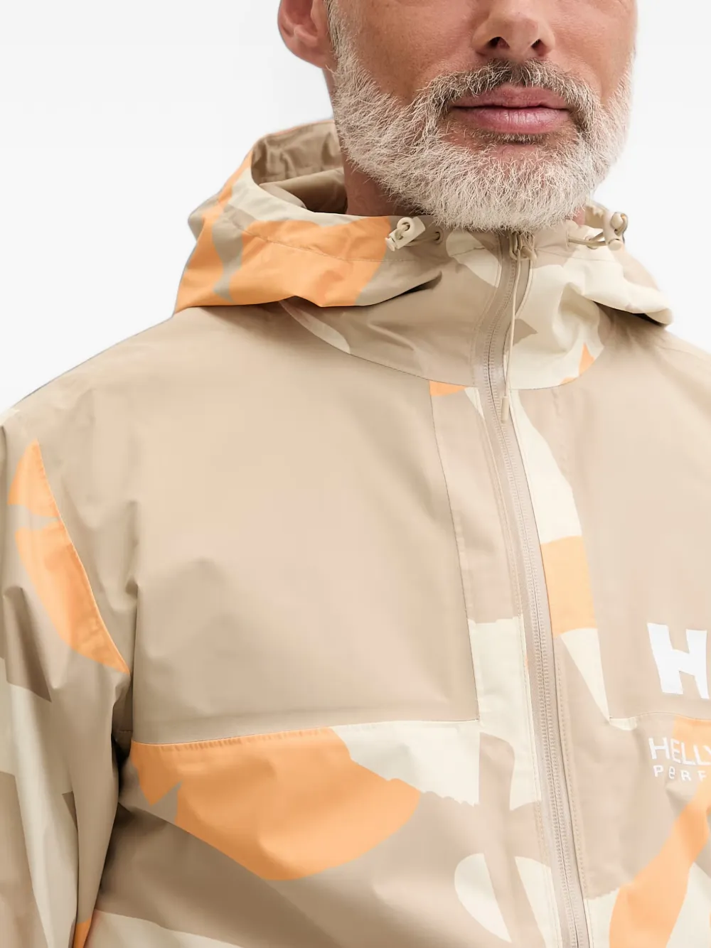 Helly Hansen Ace jack met camouflageprint Beige
