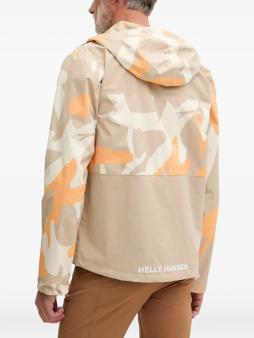 Helly Hansen Ace jack met camouflageprint Beige