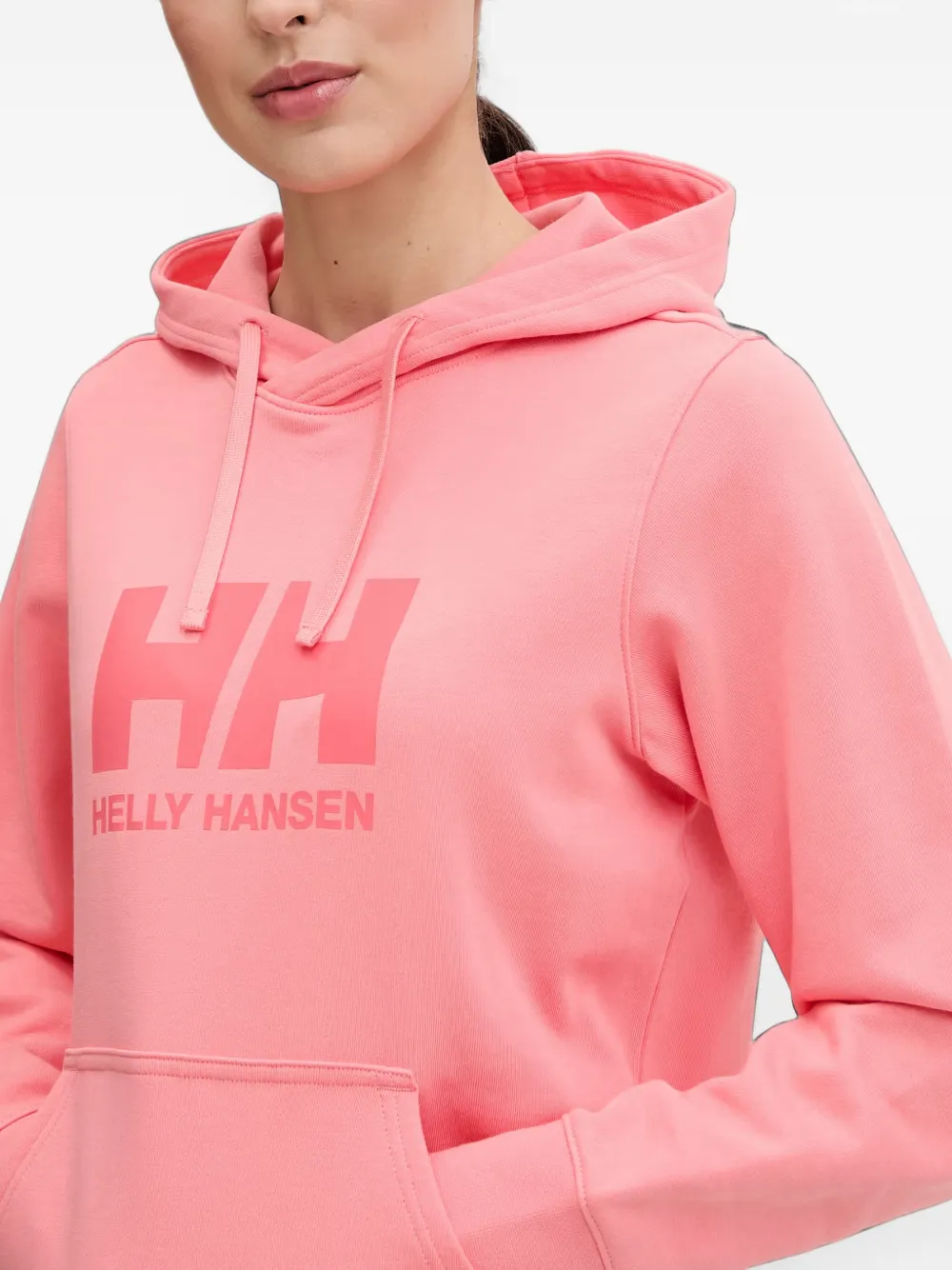Helly Hansen logo-print drawstring hoodie Roze